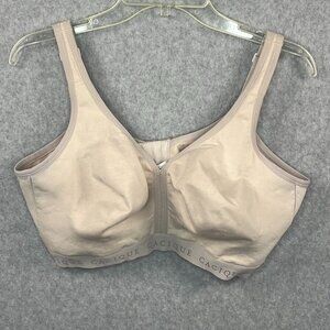 Cacique Cotton No-Wire Bra Size 40DDD Unlined Full Coverage Nude Beige 4 hook
